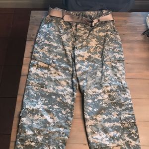 Fatigues with belt. NWOT